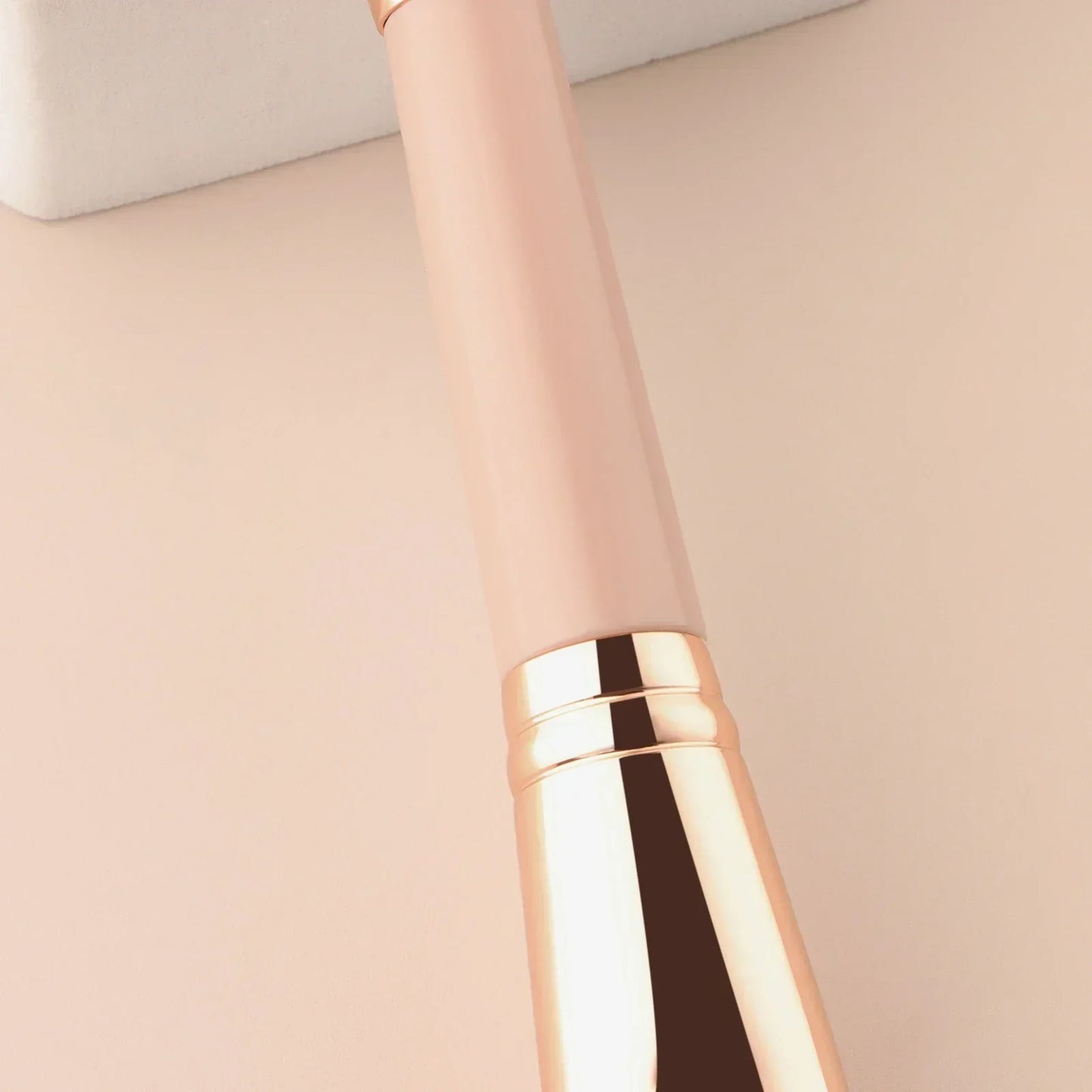 Single Dual-Ended Beauty Brush, Round Blush Brush + Large Powder Brush Soft Bristle Facial Makeup Tool