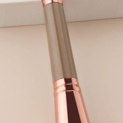 Single Dual-Ended Beauty Brush, Round Blush Brush + Large Powder Brush Soft Bristle Facial Makeup Tool